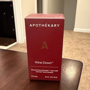 Sold. Apothékary Herbal Tincture Supplement Wine Down